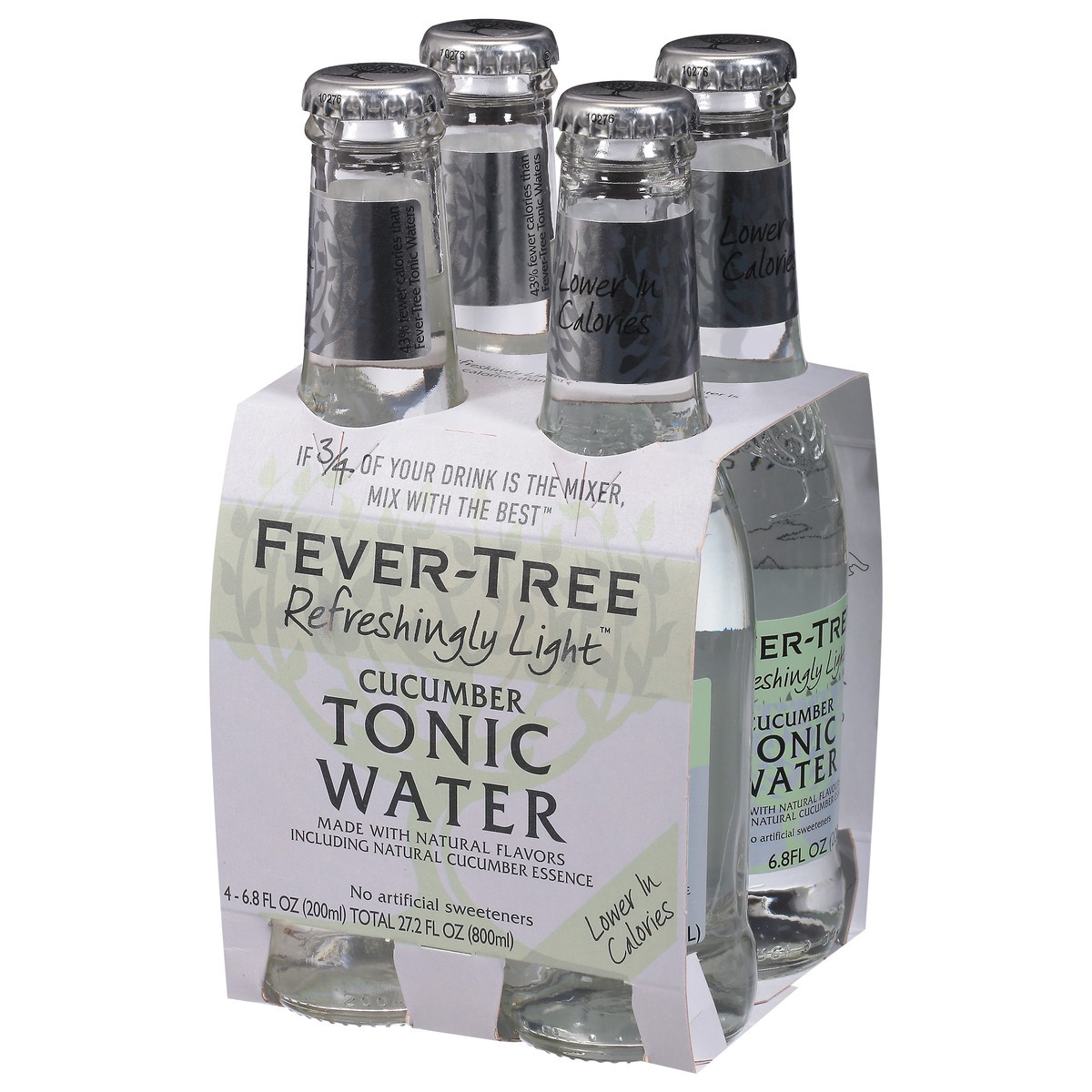 slide 3 of 9, Fever-Tree Light Cucumber Tonic, 4 ct