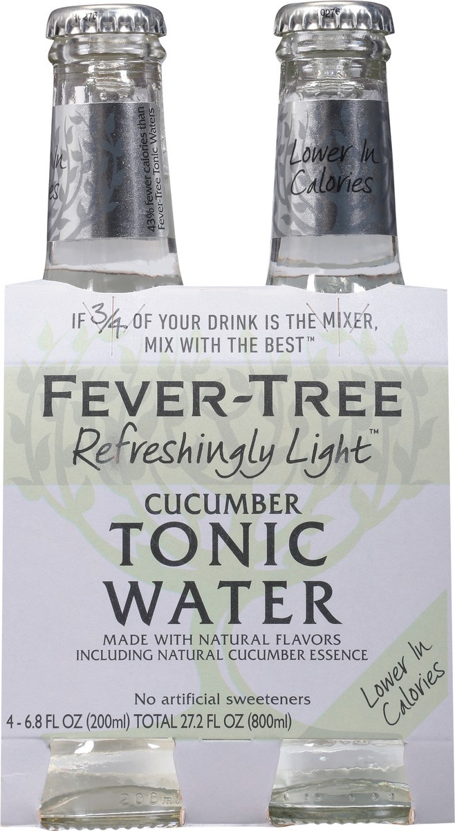 slide 6 of 9, Fever-Tree Light Cucumber Tonic, 4 ct
