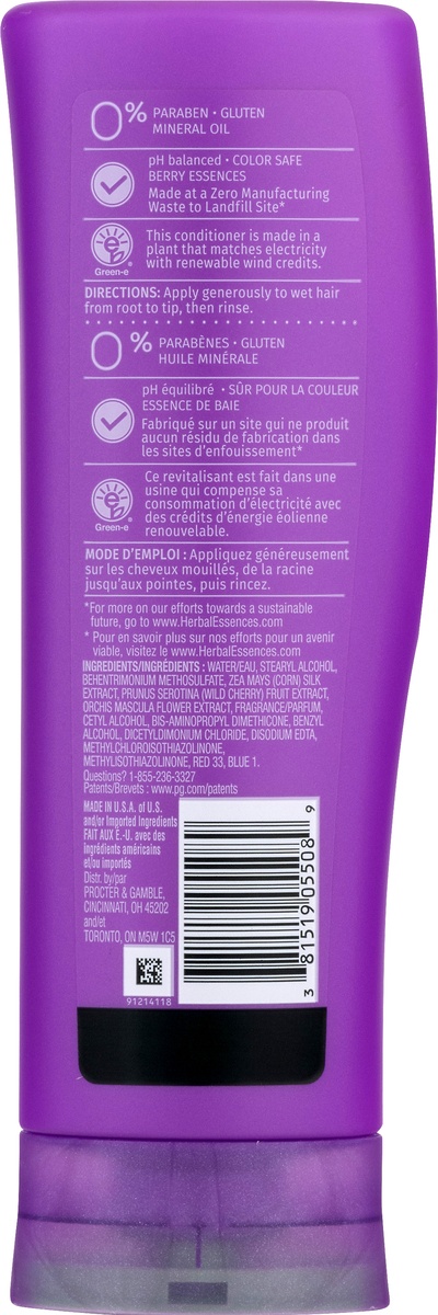 slide 9 of 9, Herbal Essences Totally Twisted Curly Hair Conditioner With Wild Berry Essences, 10.1 fl oz