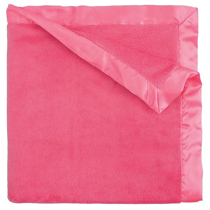 slide 1 of 3, Elegant Baby Coral Fleece Blanket - Bright Pink, 1 ct