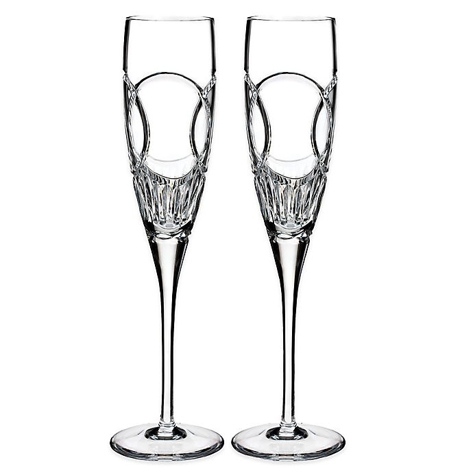 slide 1 of 2, Waterford Love Wedding Vows Toasting Flutes, 2 ct