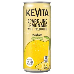 KeVita USDA Organic Probiotic Classic Lemonade Fruit Juice, 12 Fl Oz, Can