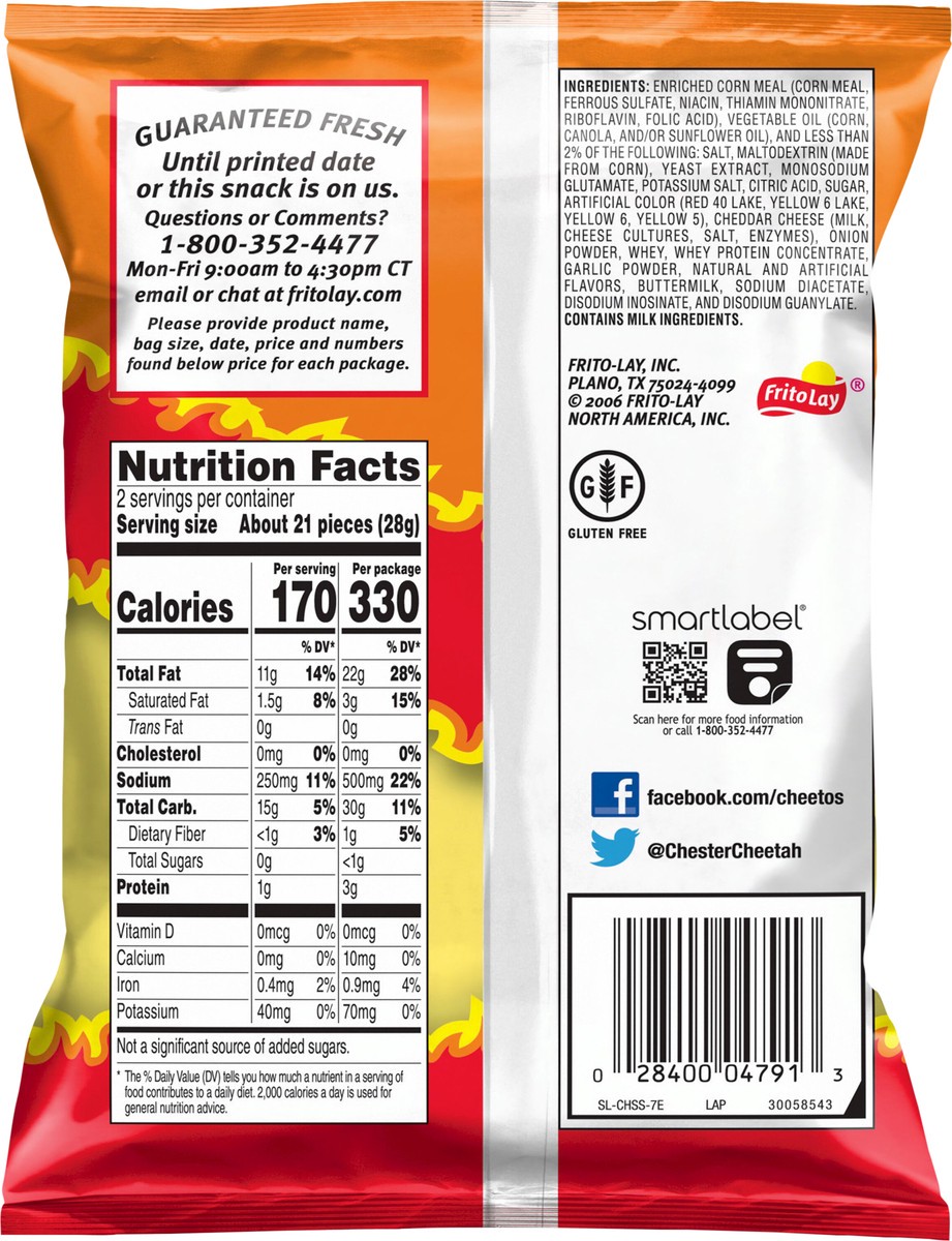 slide 4 of 6, Cheetos Cheese Flavored Snacks, 2 oz