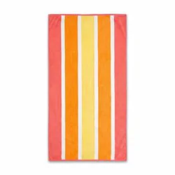 Everyday Living Sunburst Cabana Stripe Beach Towel