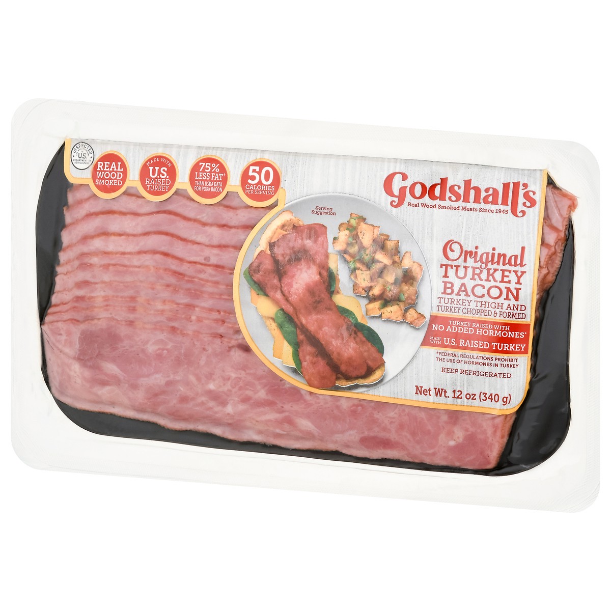 slide 9 of 11, Godshall's Original Turkey Bacon, 12 oz