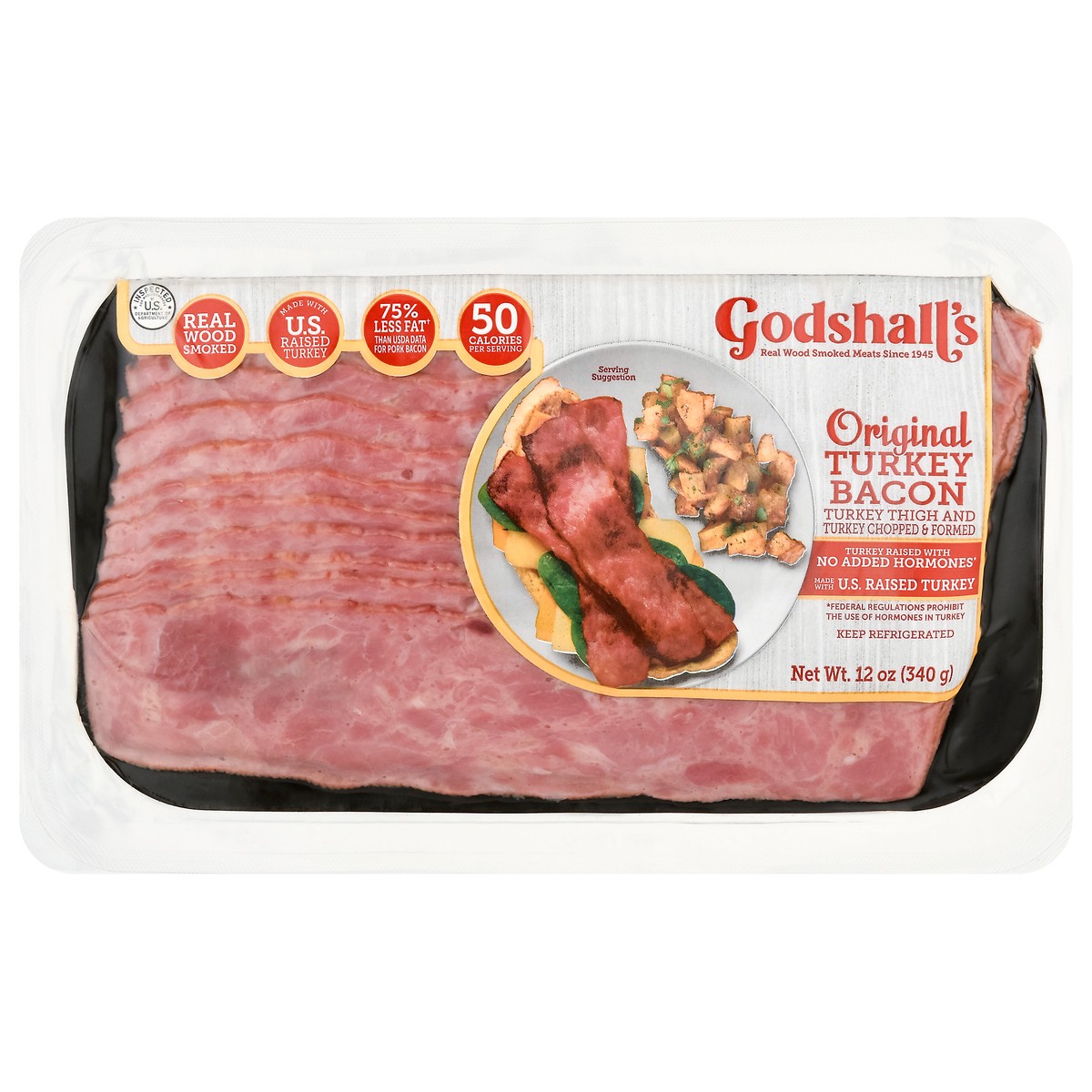 slide 7 of 11, Godshall's Original Turkey Bacon, 12 oz