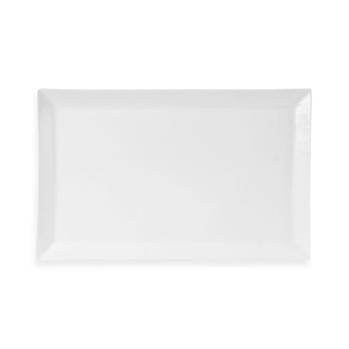 slide 1 of 1, Everyday White by Fitz and Floyd Rim Rectanglular Platter, 18 in