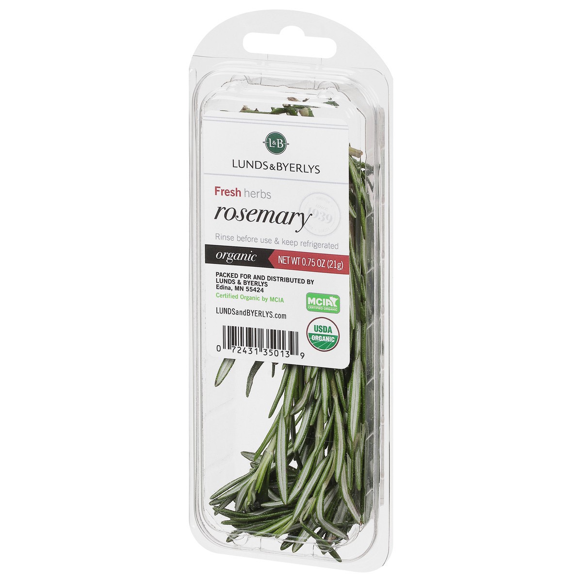 slide 8 of 9, L&B Lunds & Byerlys Organic Fresh Herbs Rosemary 0.75 oz, 0.75 oz