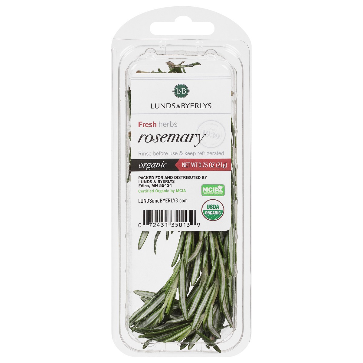 slide 7 of 9, L&B Lunds & Byerlys Organic Fresh Herbs Rosemary 0.75 oz, 0.75 oz