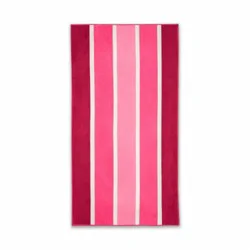 Everyday Living Cabana Stripe Beach Towel - Pink