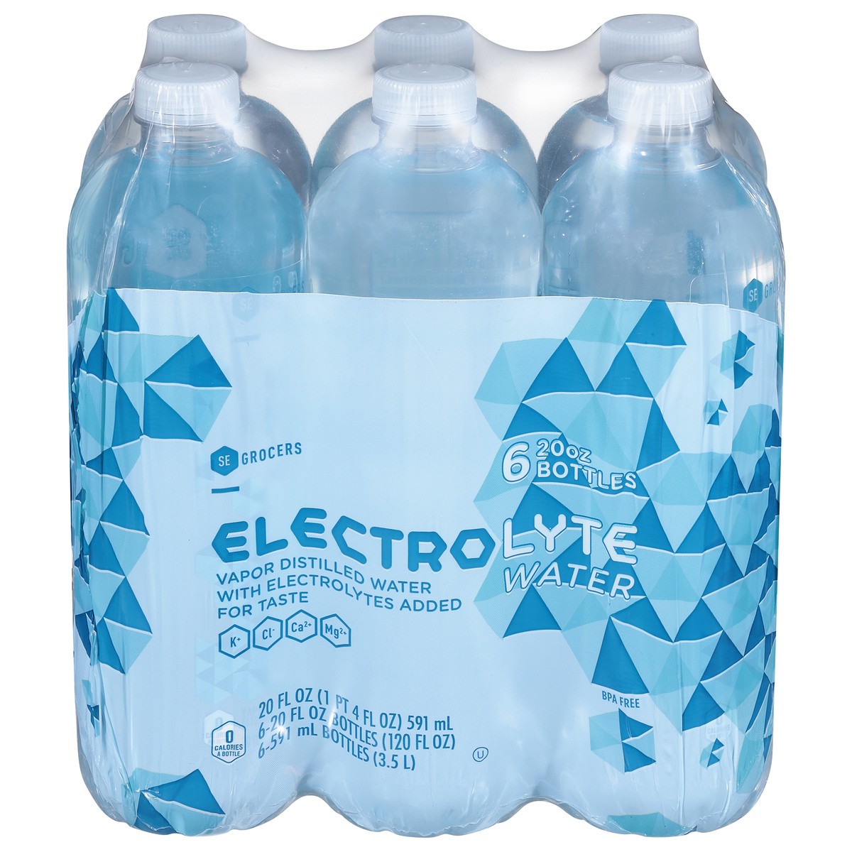 slide 1 of 11, SE Grocers Water Electrolyte- 6 ct, 6 ct