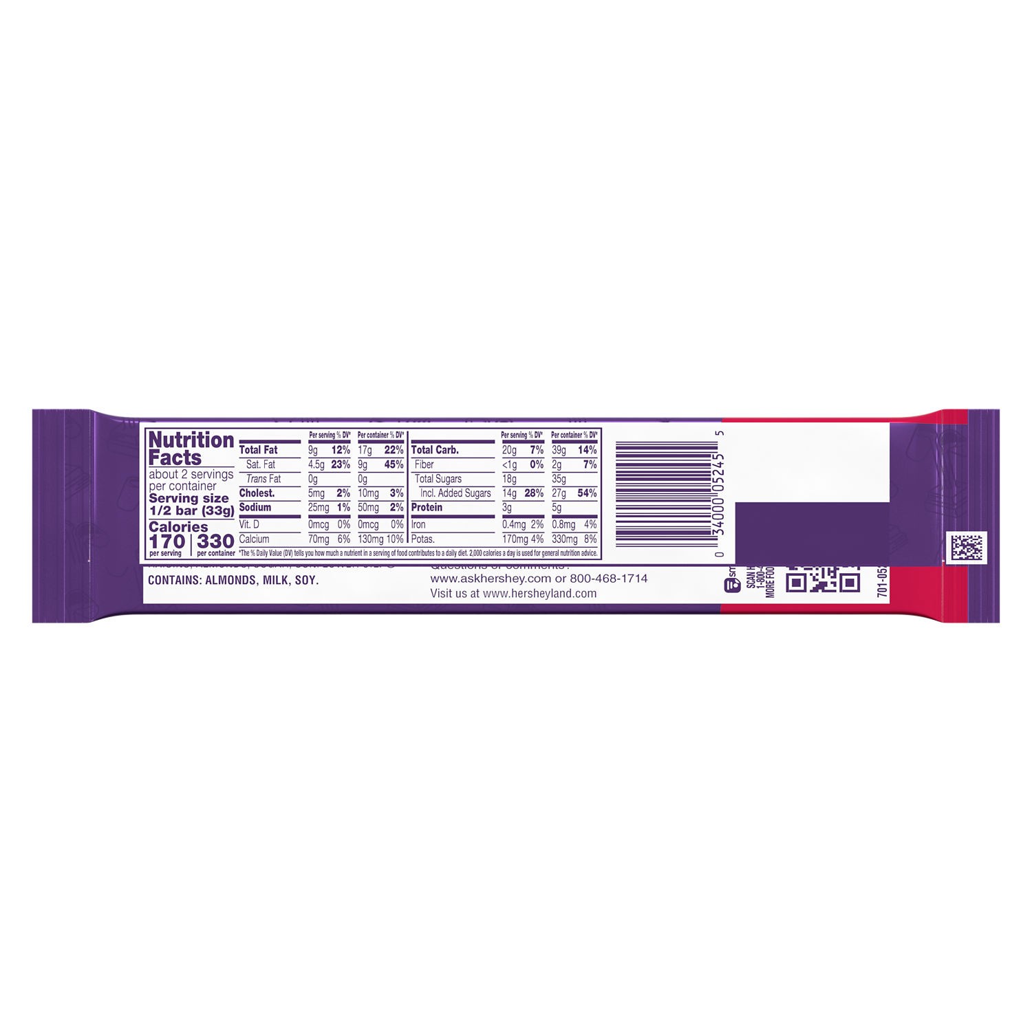 slide 7 of 10, Cadbury Fruit And Nut King Size Bar, 3.5 oz