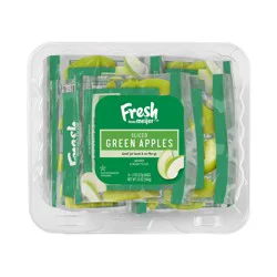 Fresh From Meijer Sliced Green Apples, 6 Ct, 2 Oz