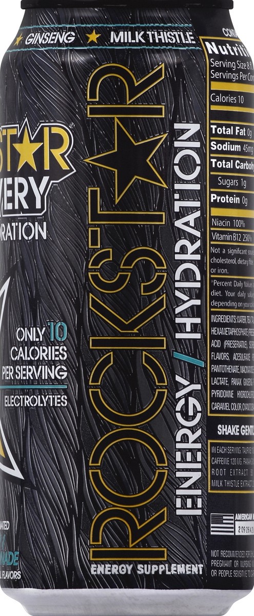 slide 6 of 7, Rockstar Energy/Hydration 16 oz, 16 oz