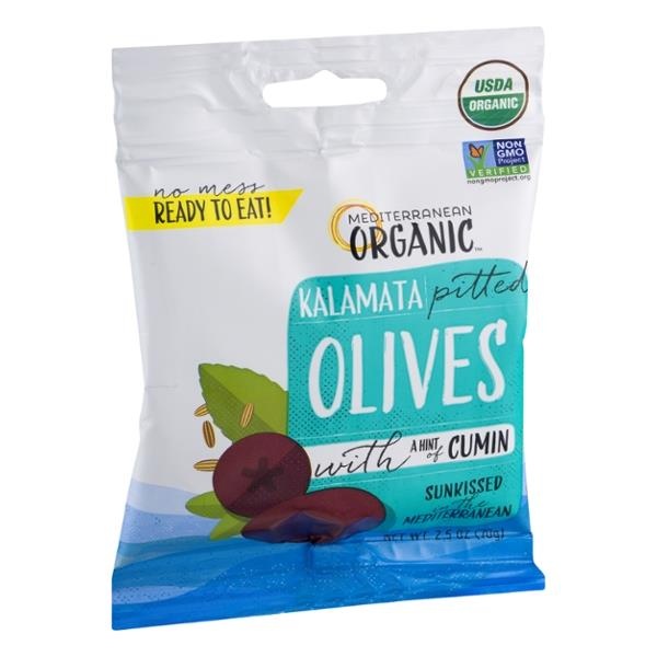 slide 1 of 1, Mediterranean Organic Olives 2.5 oz, 2.5 oz