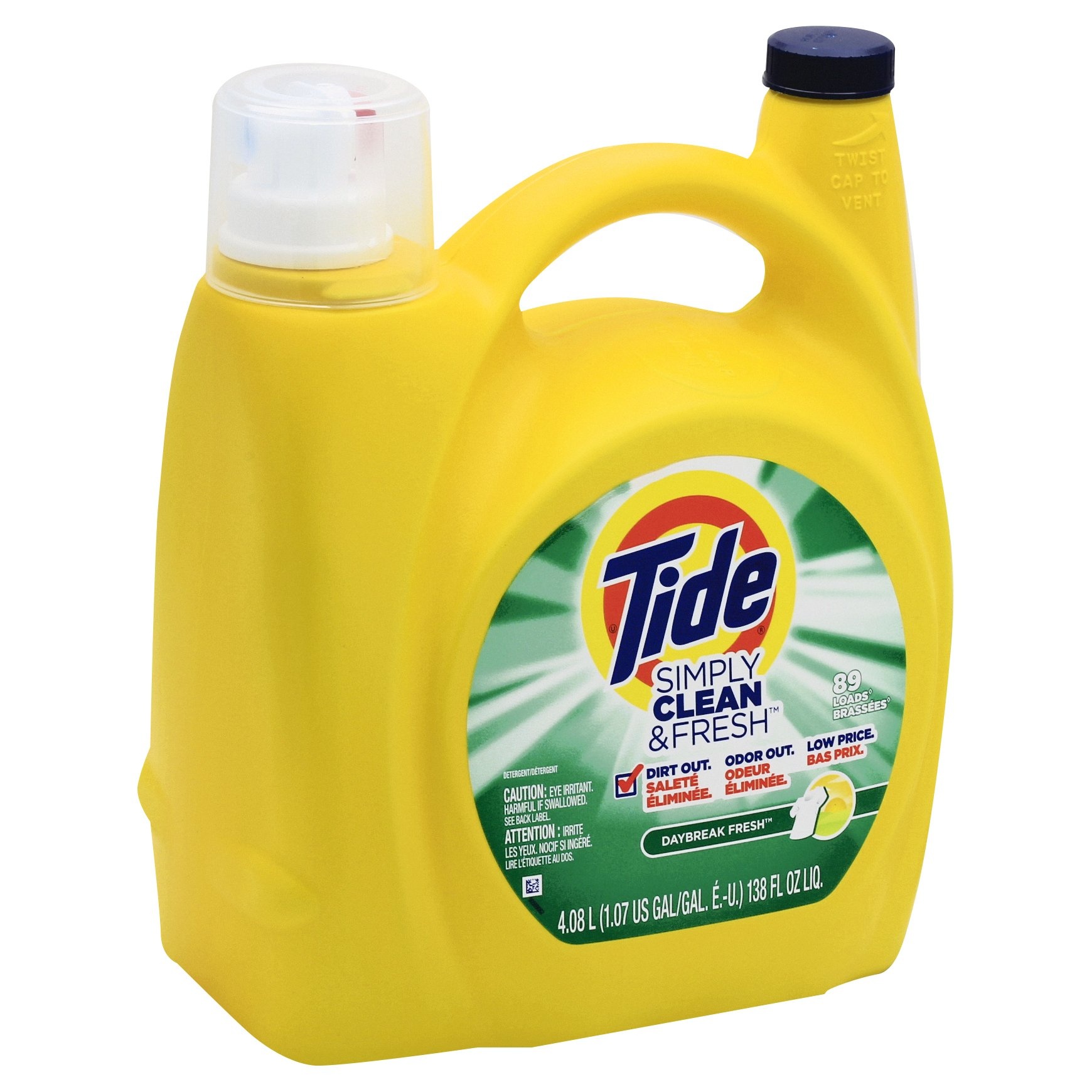 slide 1 of 5, Tide Simply Clean Daybreak Fresh Liquid Laundry Detergent, 138 fl oz