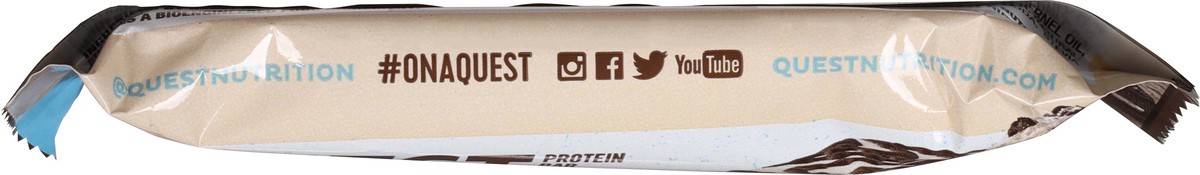 slide 3 of 9, Quest Protein Bar, Cookies & Cream, Dipped, 1.76 oz