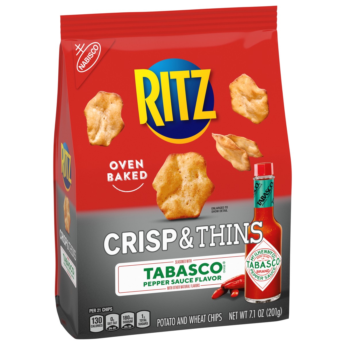 slide 2 of 9, Ritz Crisp & Thins Tobasco, 7.1 oz