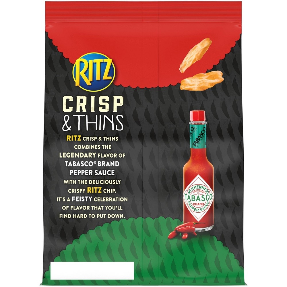 slide 3 of 6, Ritz Crisps & Thins Tabasco Pepper Sauce Flavor Toasted Chips, 7.1 oz