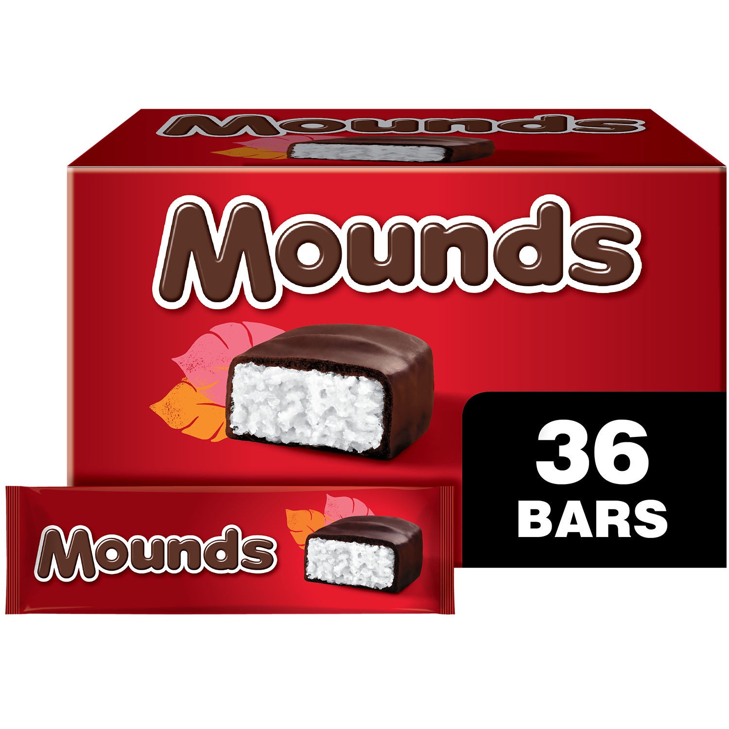 slide 8 of 9, Mounds Dark Chocolate & Coconut Bars 36 ea, 36 ct