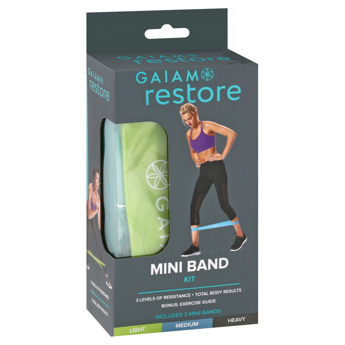 slide 4 of 11, Gaiam Restore Mini Band Kit 1 ea, 1 ea