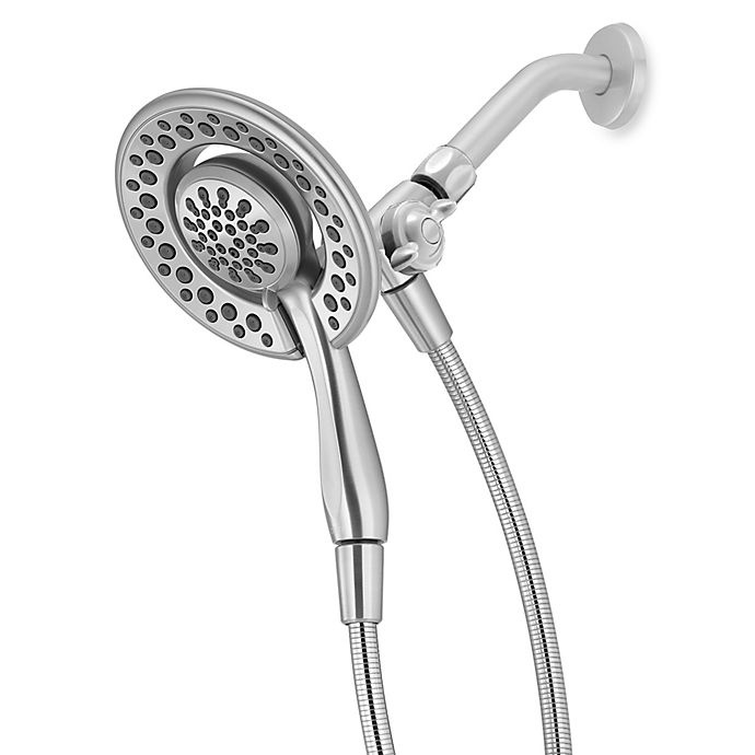 slide 1 of 1, Delta In2ition Combo Showerhead - Brushed Nickel, 1 ct