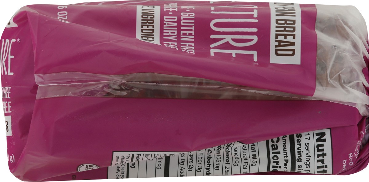 slide 5 of 9, Base Culture Gluten Free Cinnamon Raisin Bread, 16 oz