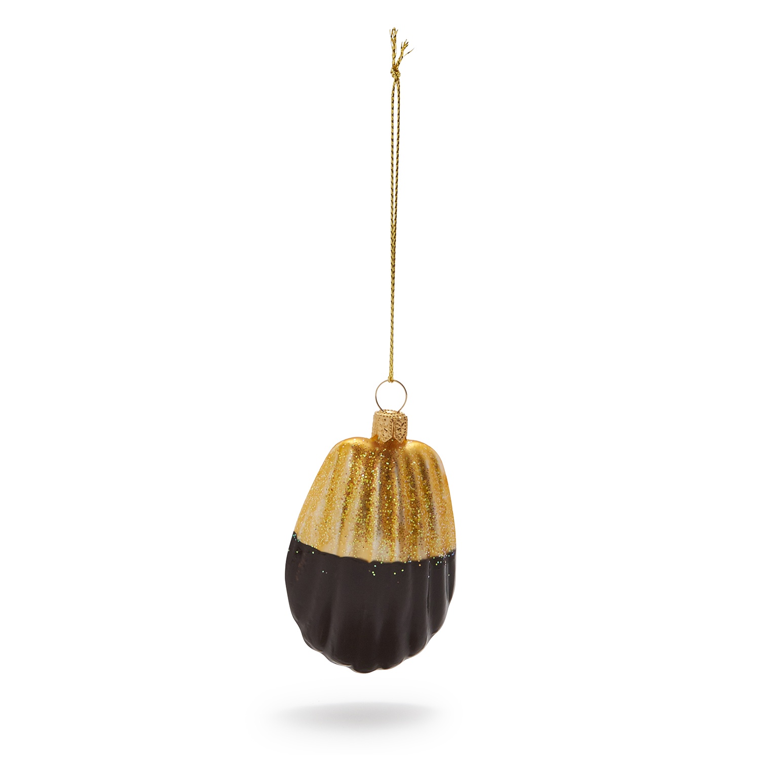 slide 1 of 1, Sur La Table Chocolate-Dipped Madeleine Glass Ornament, 1 ct