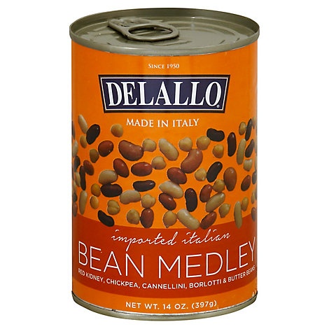 slide 1 of 1, DeLallo Bean Medley, 14 oz