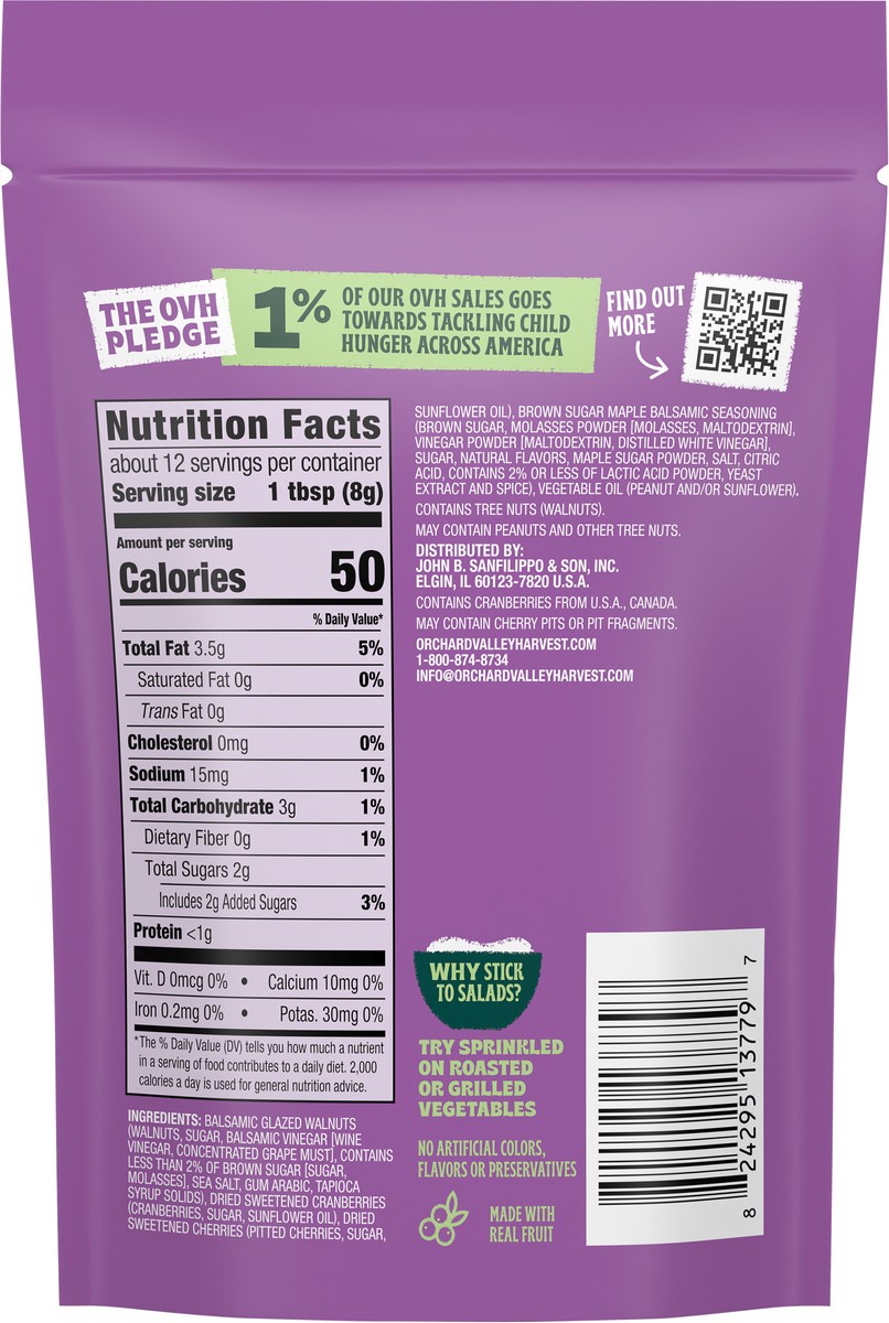 slide 9 of 13, Orchard Valley Harvest Balsamic Glazed Walnuts Salad Toppers 3.5 oz, 3.5 oz