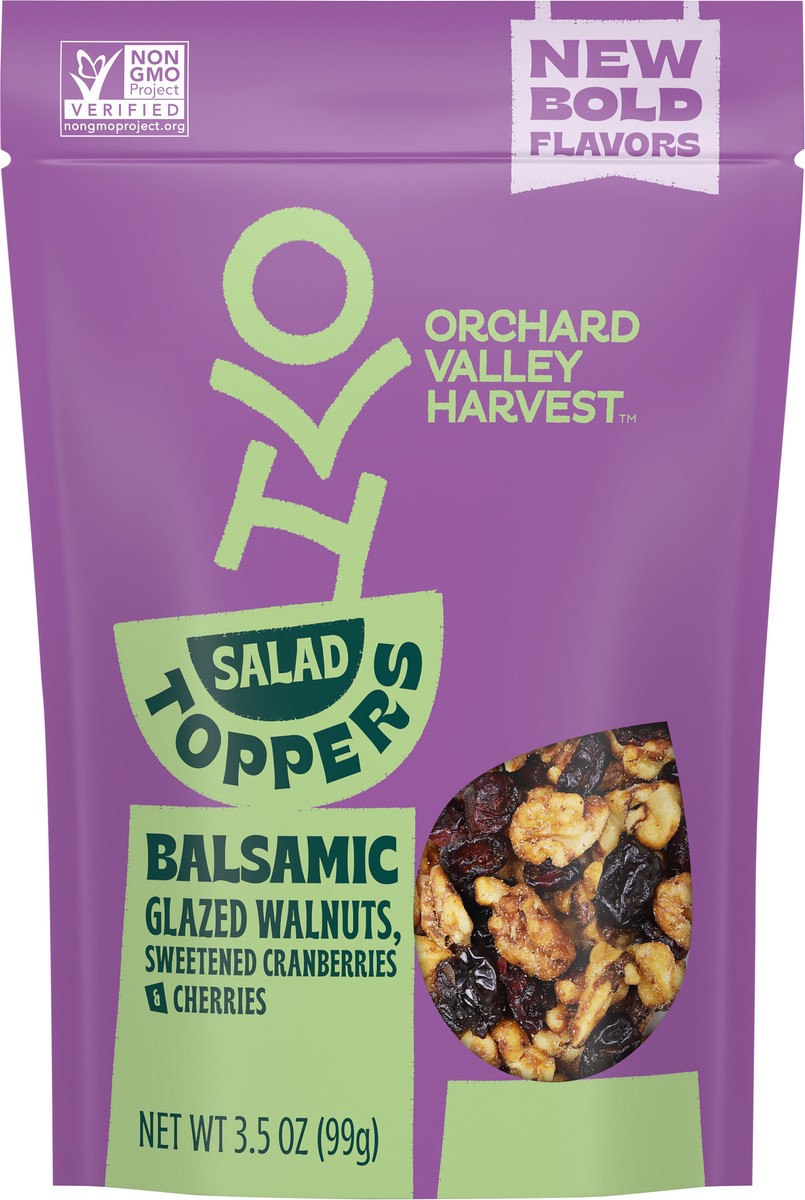 slide 2 of 13, Orchard Valley Harvest Balsamic Glazed Walnuts Salad Toppers 3.5 oz, 3.5 oz