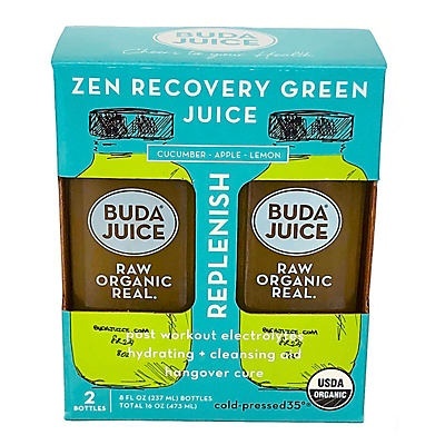 slide 1 of 1, Buda Juice Zen Recovery Green Juice, 2 ct; 8 oz