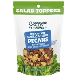 Orchard Valley Harvest Roasted Garlic & Herb Pecans Salad Toppers 3.5 oz