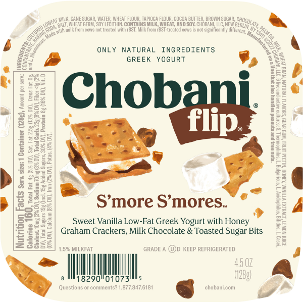 slide 9 of 19, Chobani Flip Low-Fat Chocolate S'more S'mores Greek Yogurt - 4.5oz, 4.5 oz