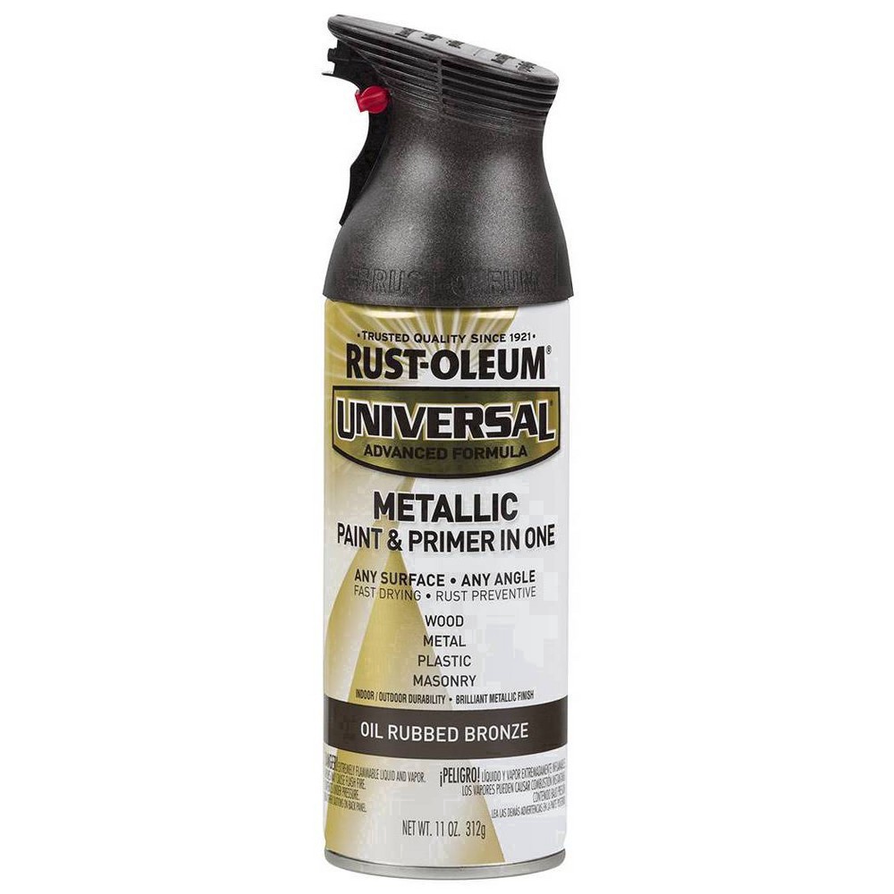 slide 37 of 81, Rust-Oleum 11oz Universal Metallic Oil Rubbed Spray Paint Bronze, 11 oz