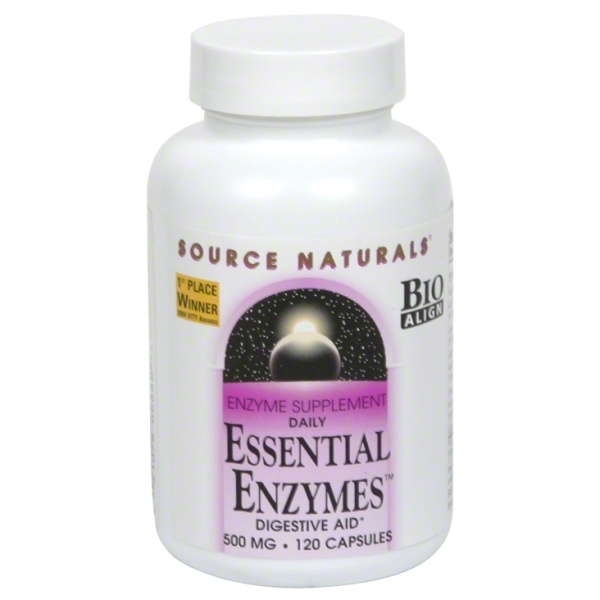 slide 1 of 1, Source Naturals Daily Essential Enzymes, 120 ct