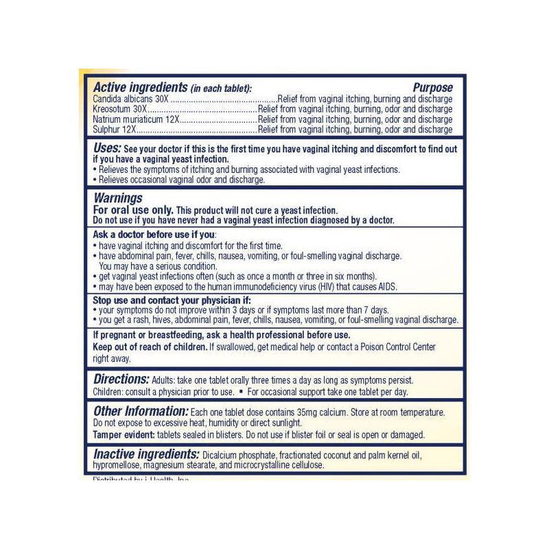 slide 8 of 8, AZO Yeast Plus Tablets Dual Relief Tablets 60 ea, 60 ct