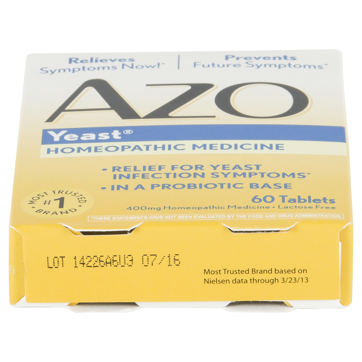 slide 4 of 5, AZO Yeast Plus Infection Symptom Relief, 60 ct