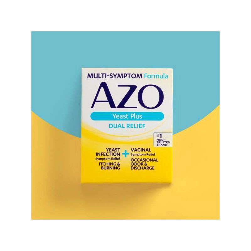 slide 6 of 8, AZO Yeast Plus Tablets Dual Relief Tablets 60 ea, 60 ct