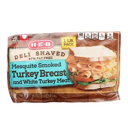 H-E-B Deli Shaved Mesquite Smoked Turkey Breast