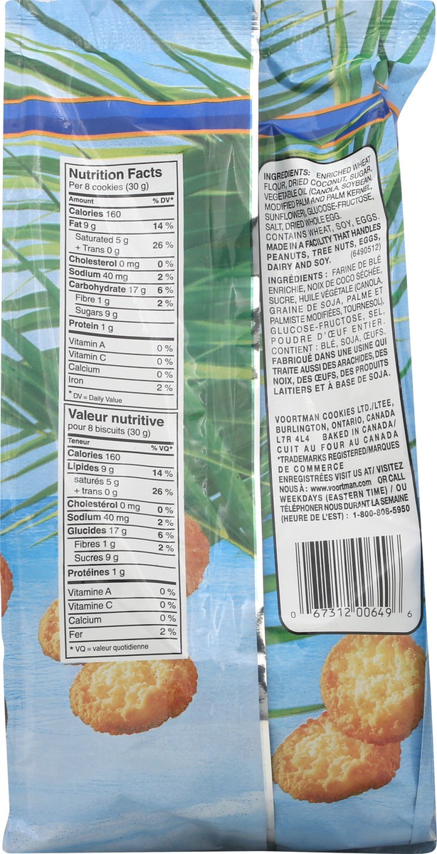 slide 8 of 8, Voortman Bakery Mini Coconut Crunch Cookies, 12.3 oz