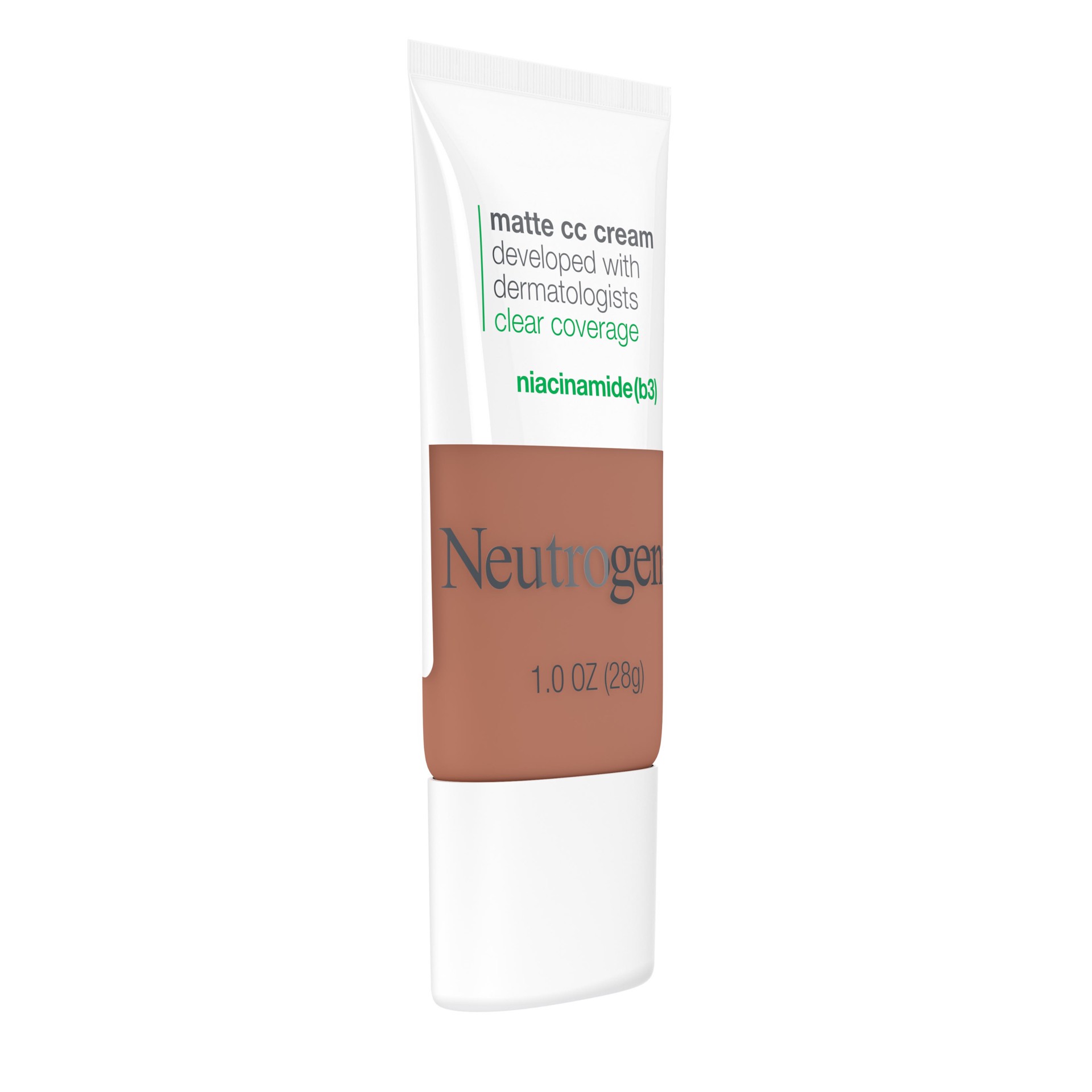 slide 2 of 7, Neutrogena Clear Coverage Flawless Matte Color Correcting Cream, Full-Coverage - 8.0 Amber, 1 fl oz