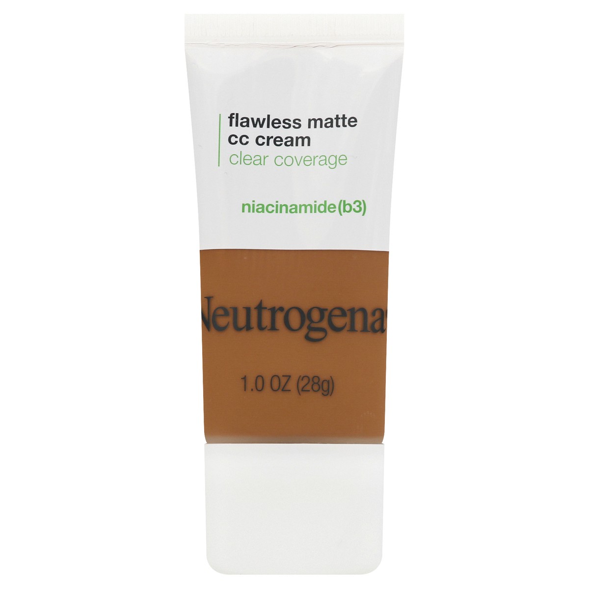 slide 1 of 7, Neutrogena Clear Coverage Amber Flawless Matte CC Cream 1 oz, 1 fl oz