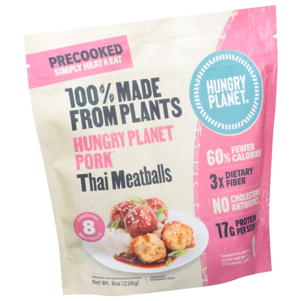 slide 2 of 9, Hungry Planet Pork Thai Meatballs 8 ea, 8 ct