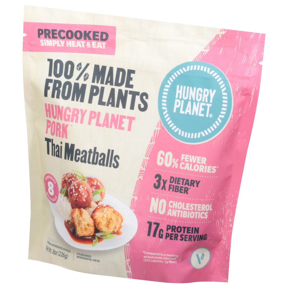 slide 5 of 9, Hungry Planet Pork Thai Meatballs 8 ea, 8 ct