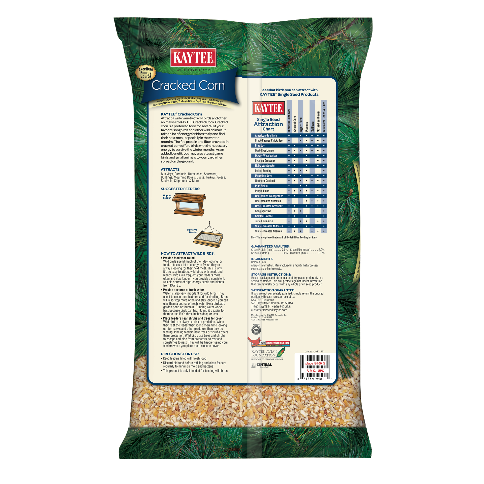 slide 2 of 2, Kaytee Cracked Corn Wild Bird Food, 1 ct