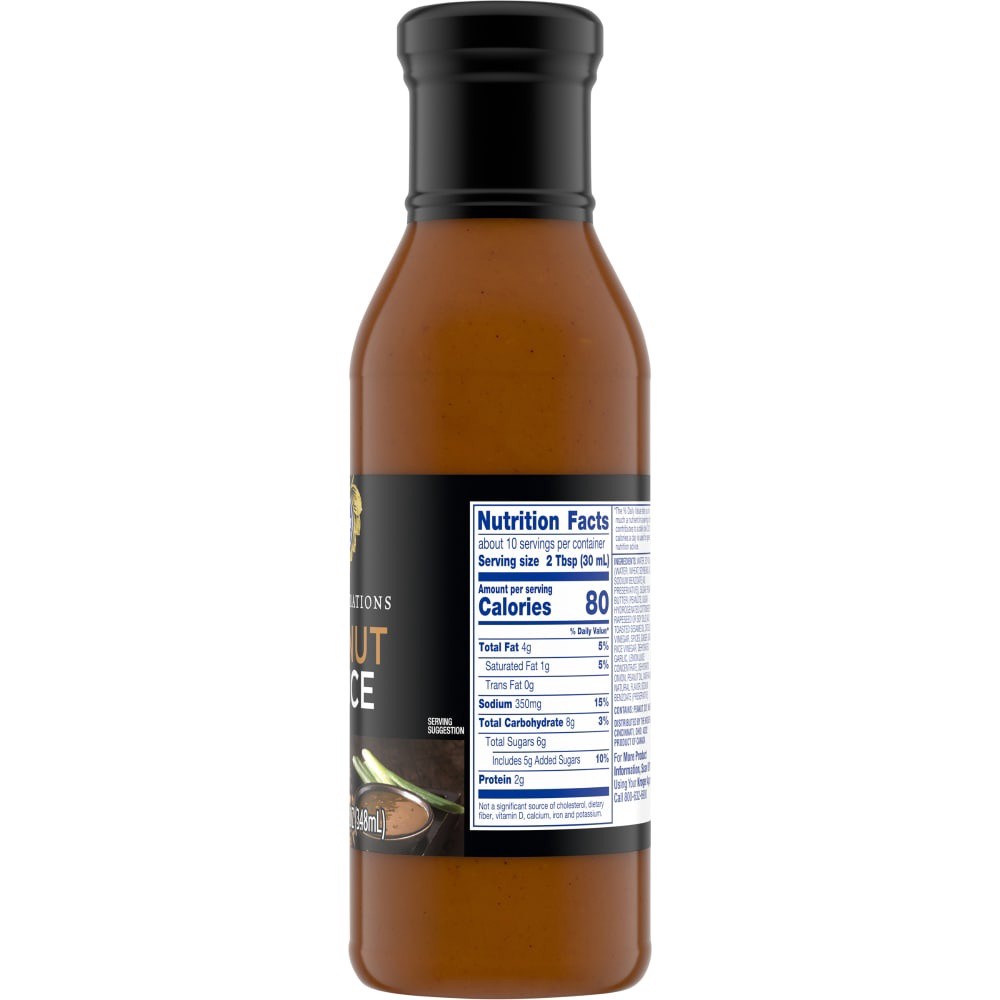 slide 5 of 5, Kroger Thai Chili Peanut Sauce, 11.8 fl oz