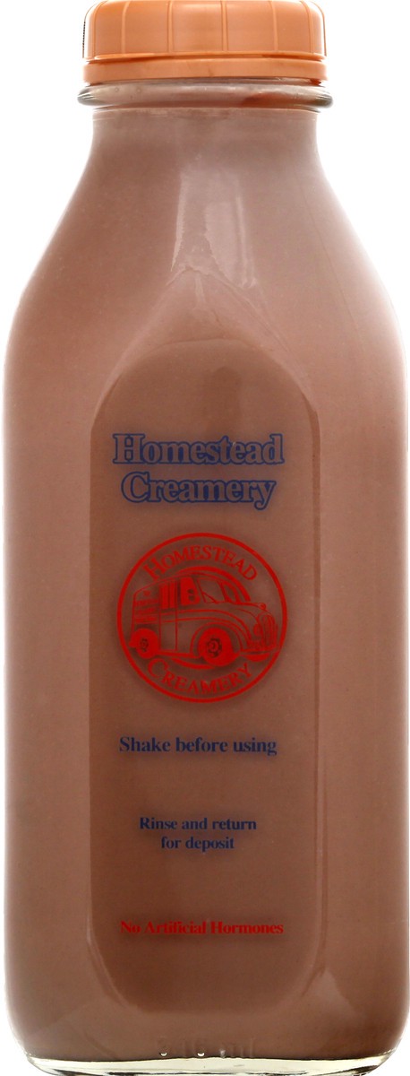 slide 2 of 12, Homestead Creamery Chocolate Whole Milk, 1 qt