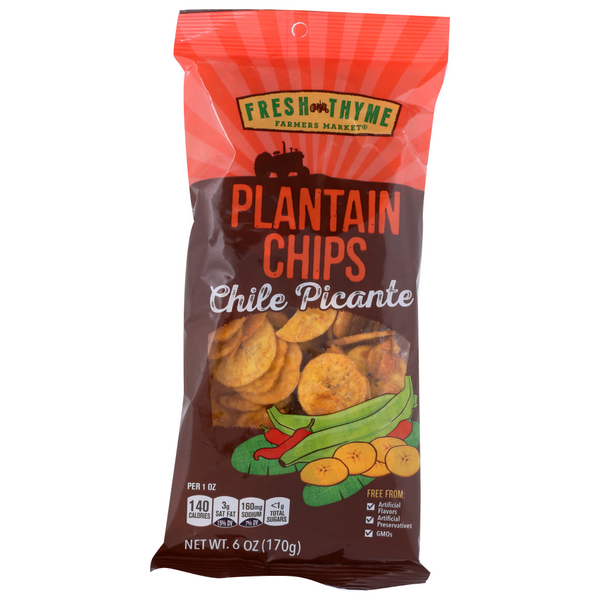 slide 1 of 1, Fresh Thyme Chile Picante Plantain Chips, 1 ct
