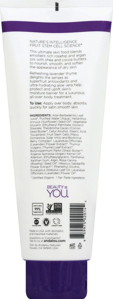 slide 2 of 7, Andalou Naturals Lavender Thyme Body Lotion, 8 oz